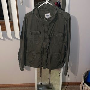 Green anorak jacket old navy